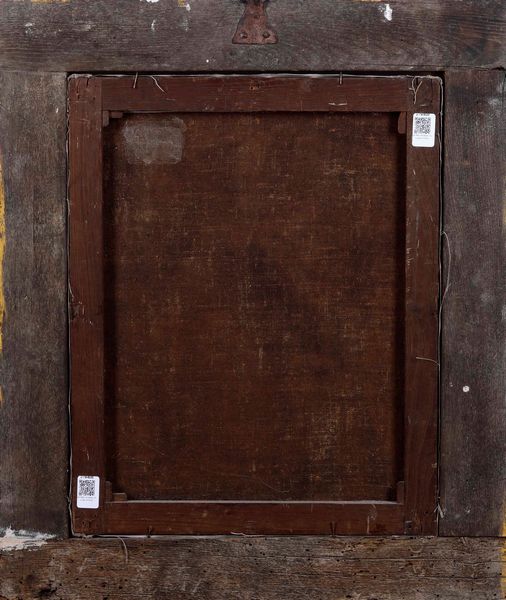 Scuola del XVII secolo San Marco tra angeli  - Asta Dipinti Antichi - Associazione Nazionale - Case d'Asta italiane