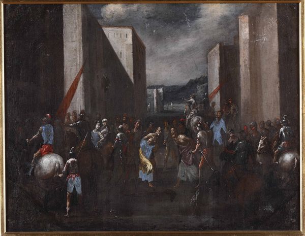 Scuola del XVII secolo Martirio di due santi  - Asta Dipinti Antichi - Associazione Nazionale - Case d'Asta italiane