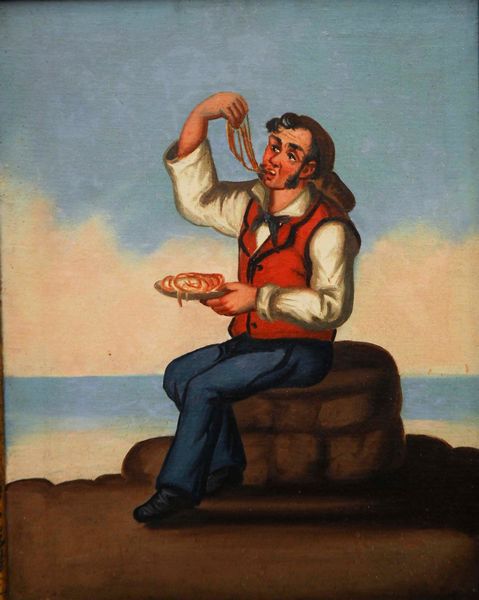 Scuola del XIX secolo Scene napoletane  - Asta Dipinti Antichi - Associazione Nazionale - Case d'Asta italiane