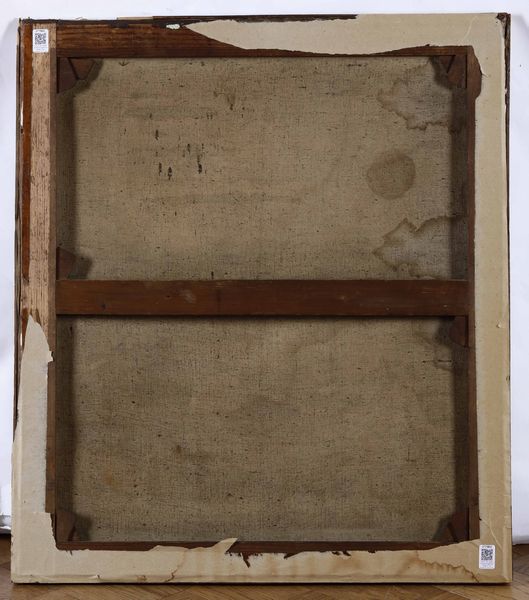 Scuola del XVII secolo Madonna con Bambino e San Giovannino  - Asta Dipinti Antichi - Associazione Nazionale - Case d'Asta italiane