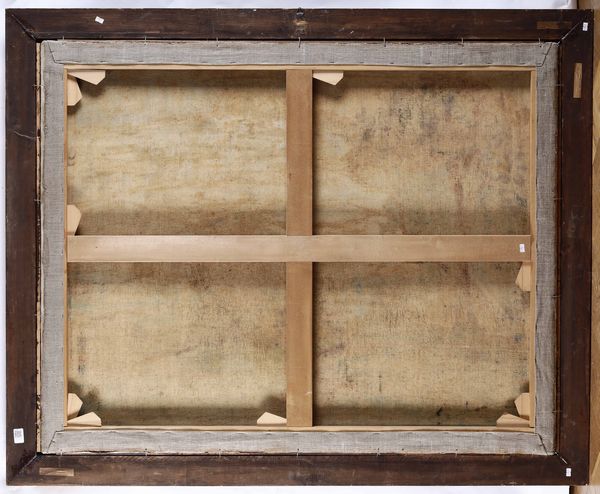 Scuola del XIX secolo Paesaggio fluviale con pastori e armenti  - Asta Dipinti Antichi - Associazione Nazionale - Case d'Asta italiane