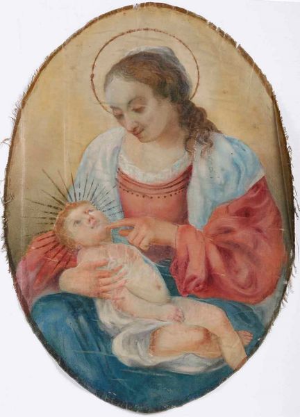 Scuola del XIX secolo Madonna con Bambino  - Asta Dipinti Antichi - Associazione Nazionale - Case d'Asta italiane