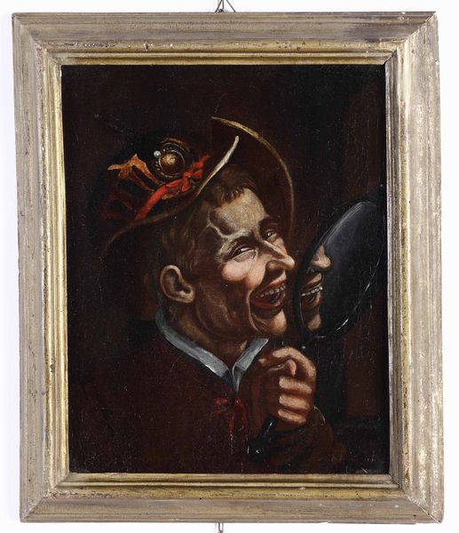 Scuola del XVIII secolo Figura grottesca  - Asta Dipinti Antichi - Associazione Nazionale - Case d'Asta italiane