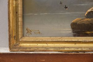 Scuola dell'inizio del XX secolo Paesaggi fluviali  - Asta Dipinti Antichi - Associazione Nazionale - Case d'Asta italiane