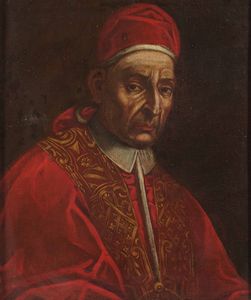 Scuola del XVII secolo Ritratto di cardinale  - Asta Dipinti Antichi - Associazione Nazionale - Case d'Asta italiane