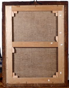 Scuola del XVII secolo Madonna con Bambino, S. Anna e San Giovannino  - Asta Dipinti Antichi - Associazione Nazionale - Case d'Asta italiane