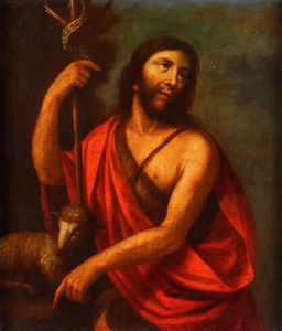 Scuola del XVII secolo Cristo e San Giovanni Battista  - Asta Dipinti Antichi - Associazione Nazionale - Case d'Asta italiane