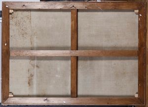 Scuola del XVIII secolo Paesaggio con viandanti  - Asta Dipinti Antichi - Associazione Nazionale - Case d'Asta italiane