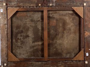 Scuola del XVIII secolo Natura morta con cesto ricolmo di fiori  - Asta Dipinti Antichi - Associazione Nazionale - Case d'Asta italiane