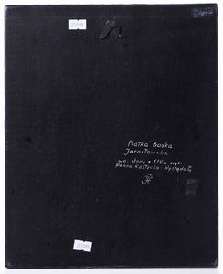 Riproduzione di icona raffigurante la Vergine, XX secolo  - Asta Dipinti Antichi - Associazione Nazionale - Case d'Asta italiane