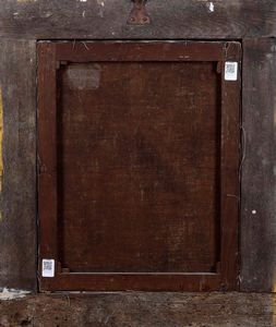 Scuola del XVII secolo San Marco tra angeli  - Asta Dipinti Antichi - Associazione Nazionale - Case d'Asta italiane