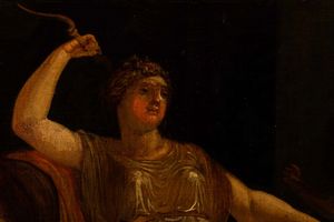 Scuola neoclassica del XIX secolo Venere e Amore  - Asta Dipinti Antichi - Associazione Nazionale - Case d'Asta italiane