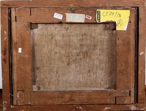 Scuola del XVII secolo Sacra Famiglia  - Asta Dipinti Antichi - Associazione Nazionale - Case d'Asta italiane