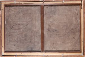 Scuola del XIX-XX secolo Paesaggio con scena galante  - Asta Dipinti Antichi - Associazione Nazionale - Case d'Asta italiane