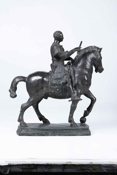 Fonditore italiano del XIX-XX secolo Gattamelata  - Asta Scultura del XIX e XX secolo - Associazione Nazionale - Case d'Asta italiane