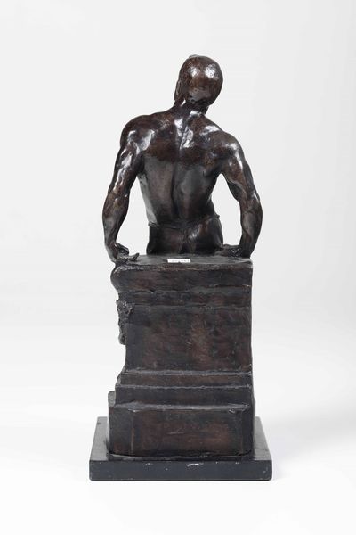 Donato Barcaglia : Atleta  - Asta Scultura del XIX e XX secolo - Associazione Nazionale - Case d'Asta italiane