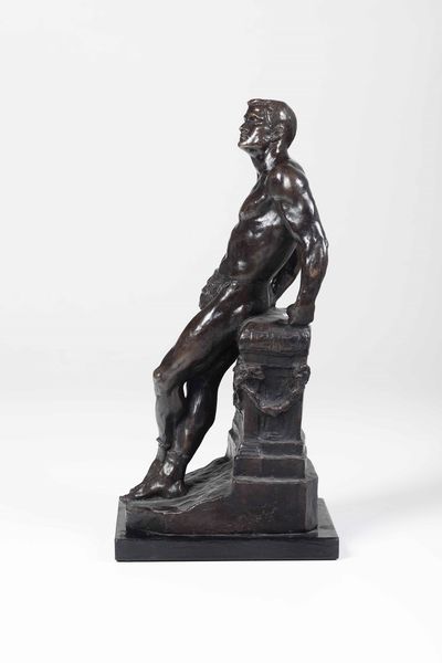 Donato Barcaglia : Atleta  - Asta Scultura del XIX e XX secolo - Associazione Nazionale - Case d'Asta italiane