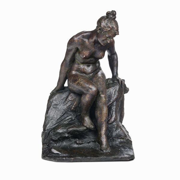 Donato Barcaglia : Bagnante  - Asta Scultura del XIX e XX secolo - Associazione Nazionale - Case d'Asta italiane