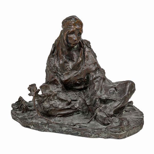 Ernesto Bazzaro : Donna araba  - Asta Scultura del XIX e XX secolo - Associazione Nazionale - Case d'Asta italiane