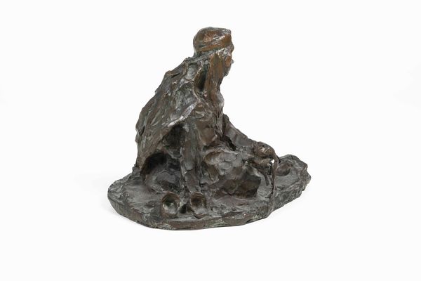 Ernesto Bazzaro : Donna araba  - Asta Scultura del XIX e XX secolo - Associazione Nazionale - Case d'Asta italiane
