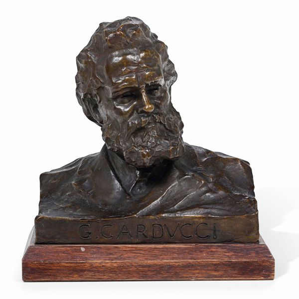 Carlo Cantoni : Busto di Giosu� Carducci  - Asta Scultura del XIX e XX secolo - Associazione Nazionale - Case d'Asta italiane