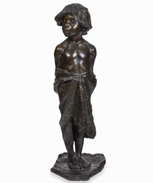 Egidio Pellini (1864-1934) Il Fanciullo di Nazareth  - Asta Scultura del XIX e XX secolo - Associazione Nazionale - Case d'Asta italiane