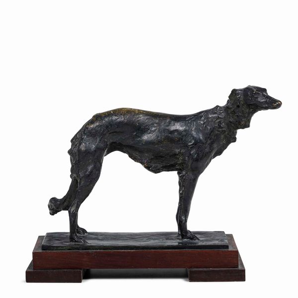 Alberto Dressler : Levriero  - Asta Scultura del XIX e XX secolo - Associazione Nazionale - Case d'Asta italiane