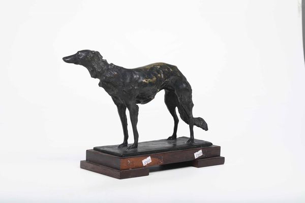 Alberto Dressler : Levriero  - Asta Scultura del XIX e XX secolo - Associazione Nazionale - Case d'Asta italiane