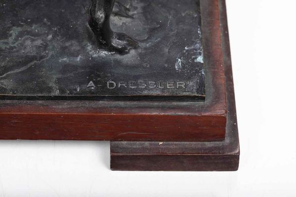 Alberto Dressler : Levriero  - Asta Scultura del XIX e XX secolo - Associazione Nazionale - Case d'Asta italiane
