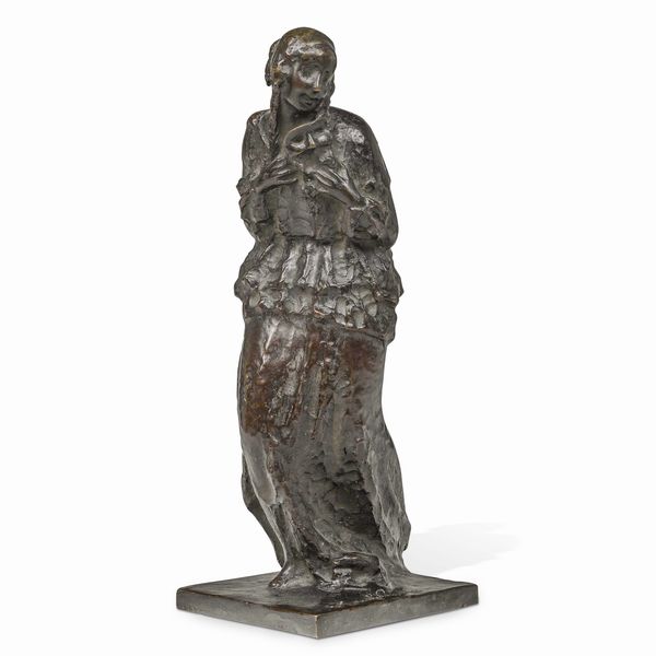 Evaristo Zambelli : Maschera veneziana, 1922  - Asta Scultura del XIX e XX secolo - Associazione Nazionale - Case d'Asta italiane