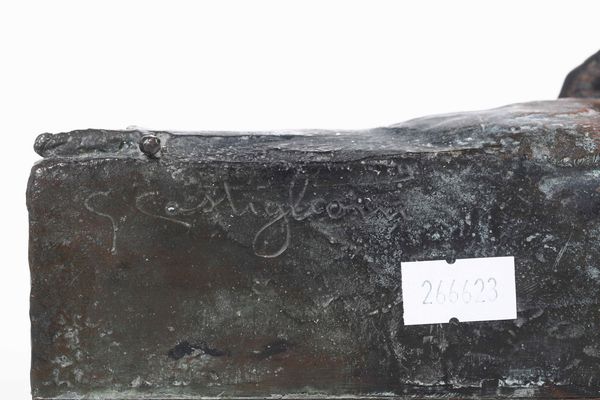 Giannino Castiglioni (Milano 1884 - Lierna 1971) Il Crociato  - Asta Scultura del XIX e XX secolo - Associazione Nazionale - Case d'Asta italiane