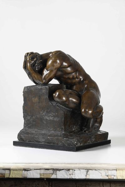 Luigi Secchi : Dolore  - Asta Scultura del XIX e XX secolo - Associazione Nazionale - Case d'Asta italiane