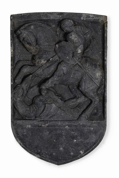 Giovanni Prini : San Giorgio e il drago  - Asta Scultura del XIX e XX secolo - Associazione Nazionale - Case d'Asta italiane