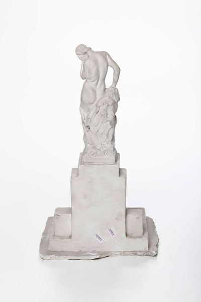 Antonio Maria Morera : Bozzetto per monumento Carlevarino  - Asta Scultura del XIX e XX secolo - Associazione Nazionale - Case d'Asta italiane