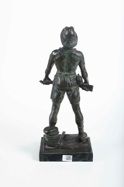 Franco Bargiggia : Legionario  - Asta Scultura del XIX e XX secolo - Associazione Nazionale - Case d'Asta italiane