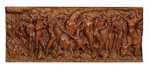 Luigi Navone : Scena dalla Divina Commedia  - Asta Scultura del XIX e XX secolo - Associazione Nazionale - Case d'Asta italiane