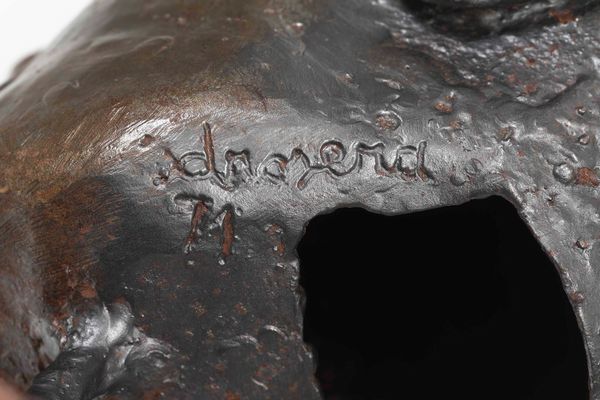 Zaccaria Drosera : Testa maschile, 1971  - Asta Scultura del XIX e XX secolo - Associazione Nazionale - Case d'Asta italiane