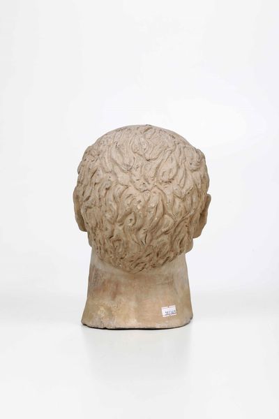 A. Canonichetti (Documentato in Umbria (Assisi?), inizi XX secolo) Testa di Benito Mussolini. 1932-33  - Asta Scultura del XIX e XX secolo - Associazione Nazionale - Case d'Asta italiane