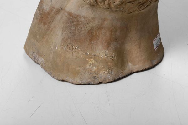 A. Canonichetti (Documentato in Umbria (Assisi?), inizi XX secolo) Testa di Benito Mussolini. 1932-33  - Asta Scultura del XIX e XX secolo - Associazione Nazionale - Case d'Asta italiane