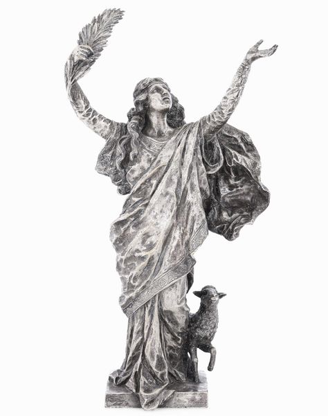 Guido Galli (Roma 1873 - ?). Italia inizi XX secolo Sant'Agnese  - Asta Scultura del XIX e XX secolo - Associazione Nazionale - Case d'Asta italiane