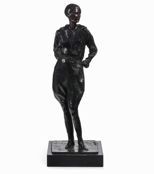 Albino Manca : Christine Blair (figlia dell'ambasciatore americano a Roma), 1936  - Asta Scultura del XIX e XX secolo - Associazione Nazionale - Case d'Asta italiane