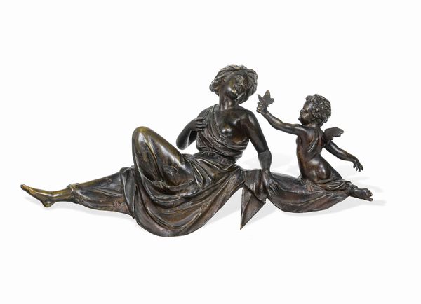 Fonditore del XIX-XX secolo Allegoria del sogno  - Asta Scultura del XIX e XX secolo - Associazione Nazionale - Case d'Asta italiane