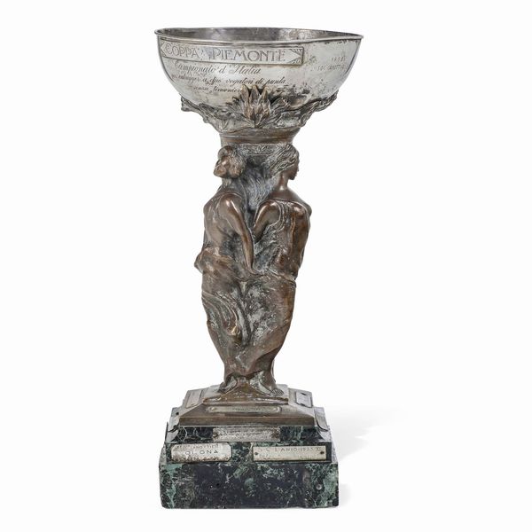 Trofeo remiero, Coppa Piemonte. Arte del primo quarto del XX secolo  - Asta Scultura del XIX e XX secolo - Associazione Nazionale - Case d'Asta italiane