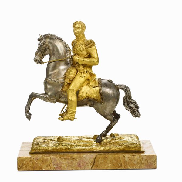 Fonditore del XIX secolo Francesco II di Borbone a cavallo  - Asta Scultura del XIX e XX secolo - Associazione Nazionale - Case d'Asta italiane