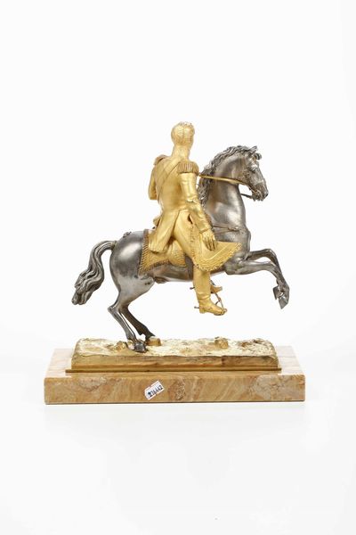 Fonditore del XIX secolo Francesco II di Borbone a cavallo  - Asta Scultura del XIX e XX secolo - Associazione Nazionale - Case d'Asta italiane