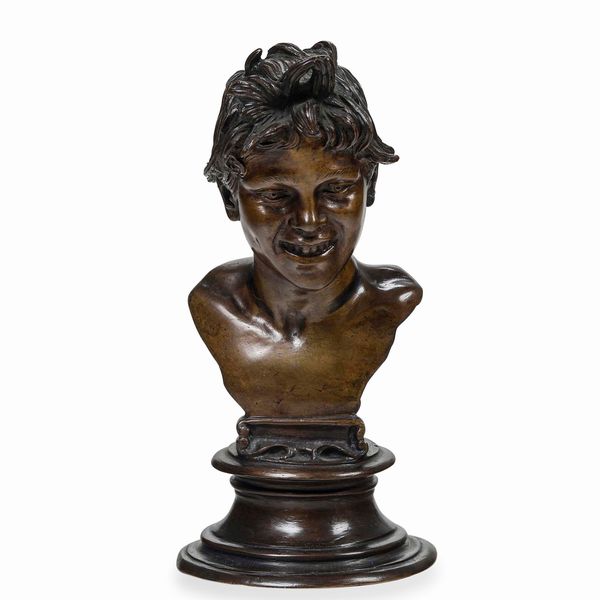 Vincenzo Gemito, Attribuito a : Testa di Licco  - Asta Scultura del XIX e XX secolo - Associazione Nazionale - Case d'Asta italiane