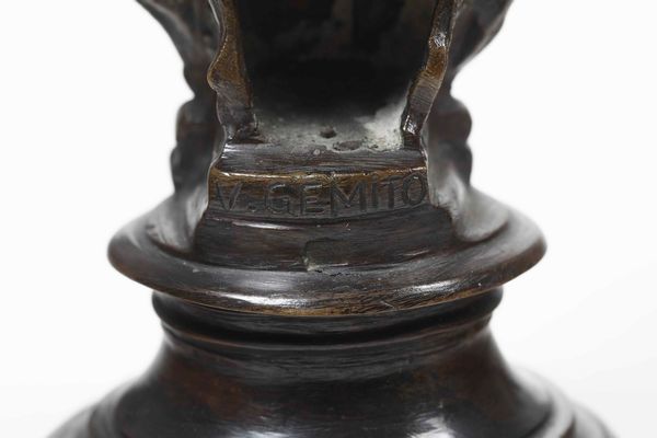 Vincenzo Gemito, Attribuito a : Testa di Licco  - Asta Scultura del XIX e XX secolo - Associazione Nazionale - Case d'Asta italiane