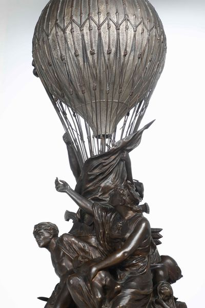 Fr�d�ric-Auguste Bartholdi (Colmar, 1834 � Parigi, 1904) Monumento agli aeronauti dell'assedio di Parigi  - Asta Scultura del XIX e XX secolo - Associazione Nazionale - Case d'Asta italiane