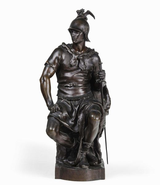 Paul Dubois : Il coraggio militare  - Asta Scultura del XIX e XX secolo - Associazione Nazionale - Case d'Asta italiane