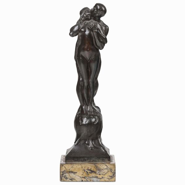 Paul Moreau�Vauthier (1871-1936) Le Baiser  - Asta Scultura del XIX e XX secolo - Associazione Nazionale - Case d'Asta italiane
